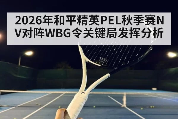 2026年和平精英PEL秋季赛NV对阵WBG令关键局发挥分析