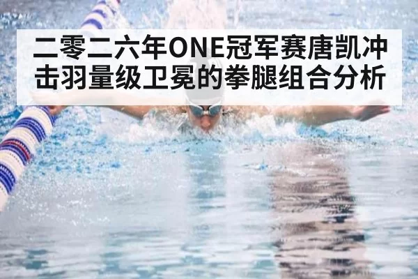 二零二六年ONE冠军赛唐凯冲击羽量级卫冕的拳腿组合分析